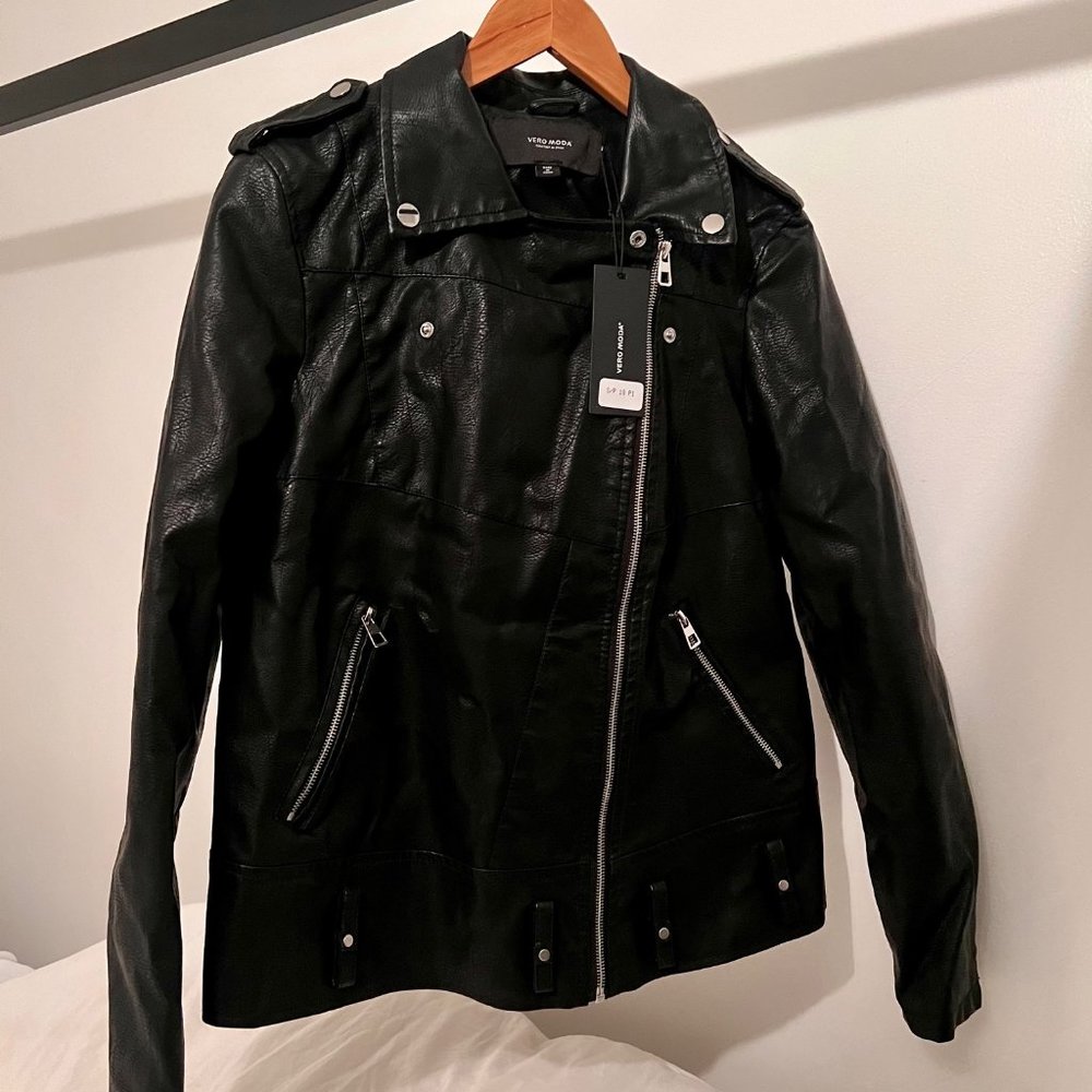 Vero Moda Vegan Leather Biker Jacket